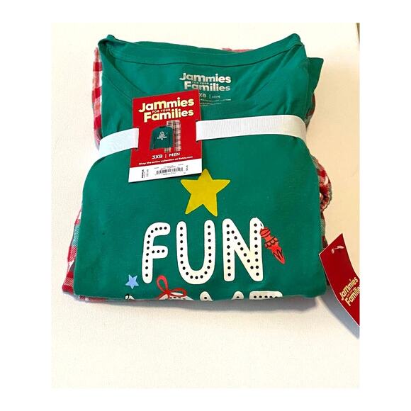 Big & Tall Jammies For Your Families® Pajama Set Christmas‎ Men's 3XB - Picture 2 of 5